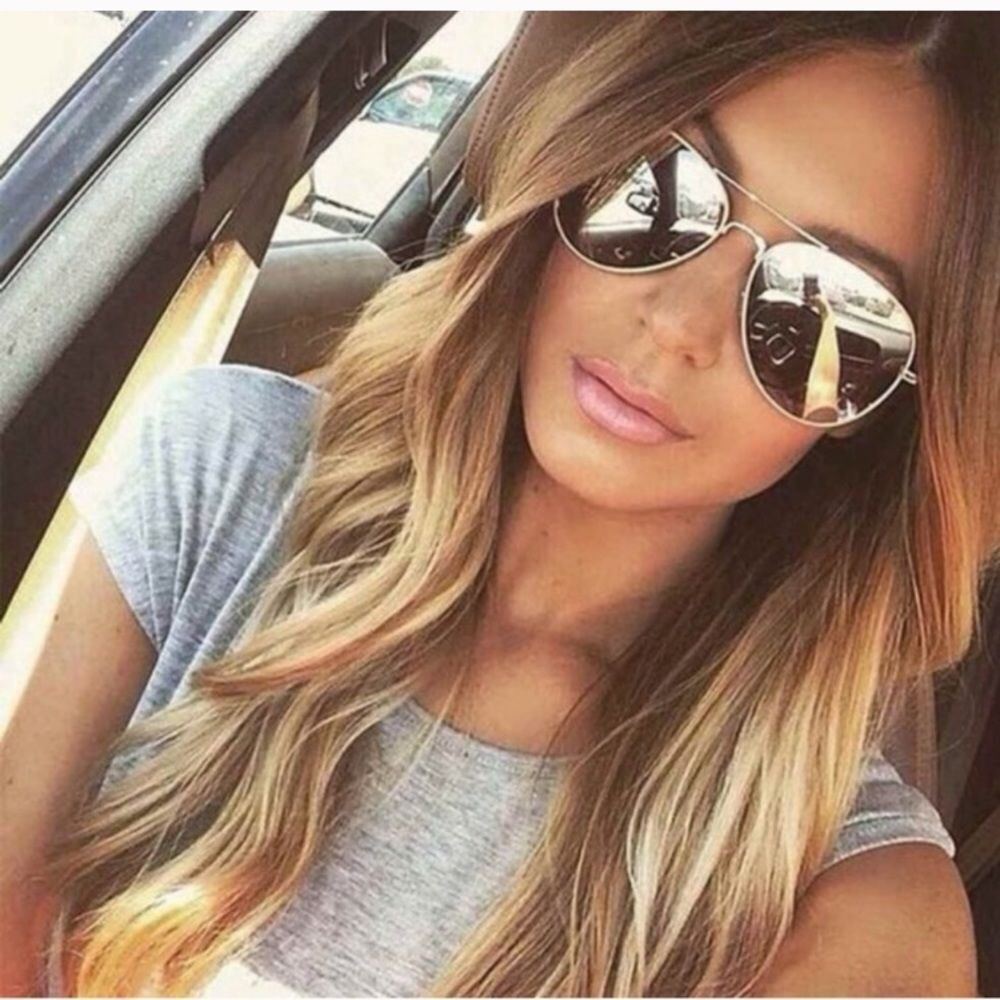 New Mirrored Silver Frame Sunglasses